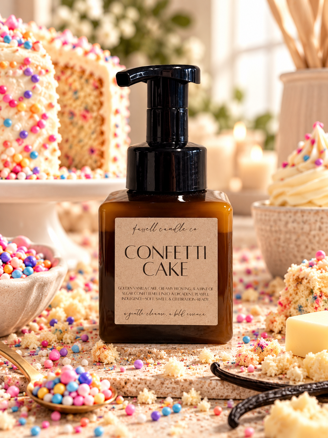 CONFETTI CAKE FOAMING HAND SOAP