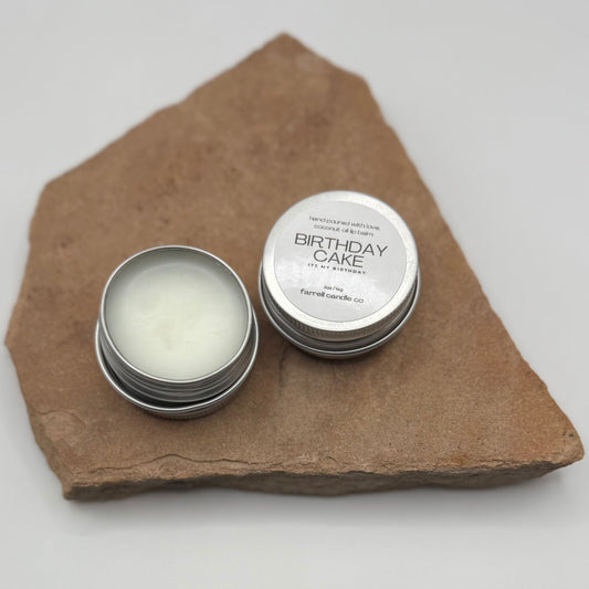 BIRTHDAY CAKE TIN LIP BALM