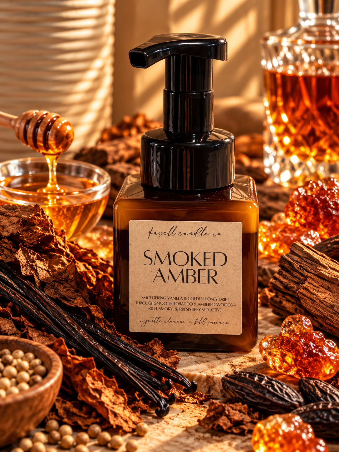 SMOKED AMBER FOAMING HAND SOAP